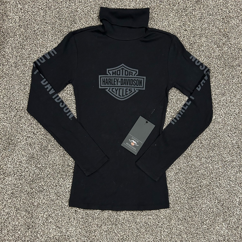Harley-Davidson Genuine Motor Clothes Knitted Turtleneck Shirt Women’s Size S